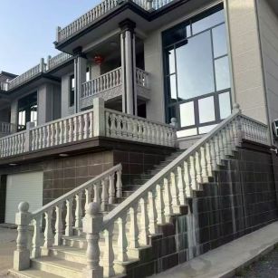 阳江 芝麻白别墅阳台栏杆，楼梯栏杆