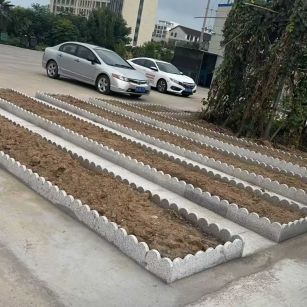 阳江 花边石、花围石、花园石安装效果