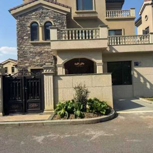 阳江黄金麻别墅干挂效果展示