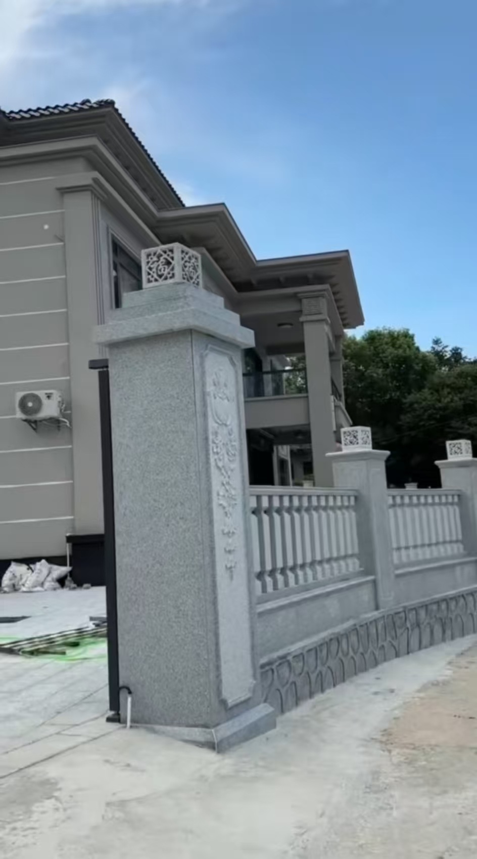 阳江 芝麻白别墅围墙栏杆，私人订制