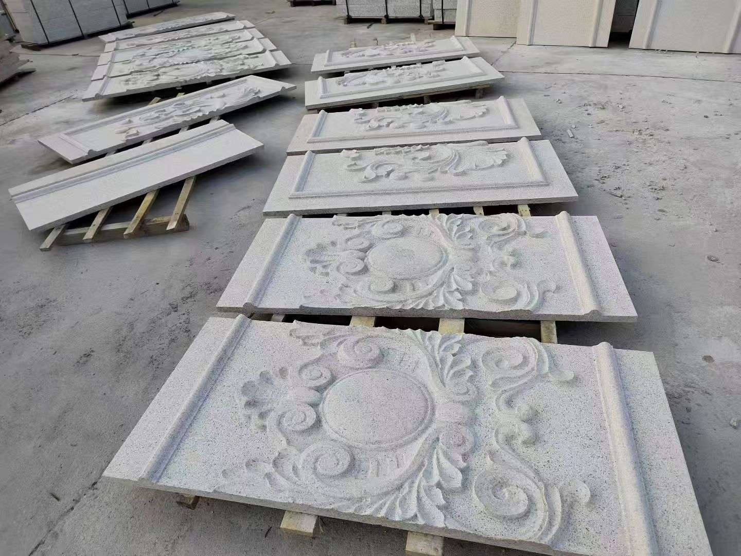 阳江 芝麻白干挂雕花板