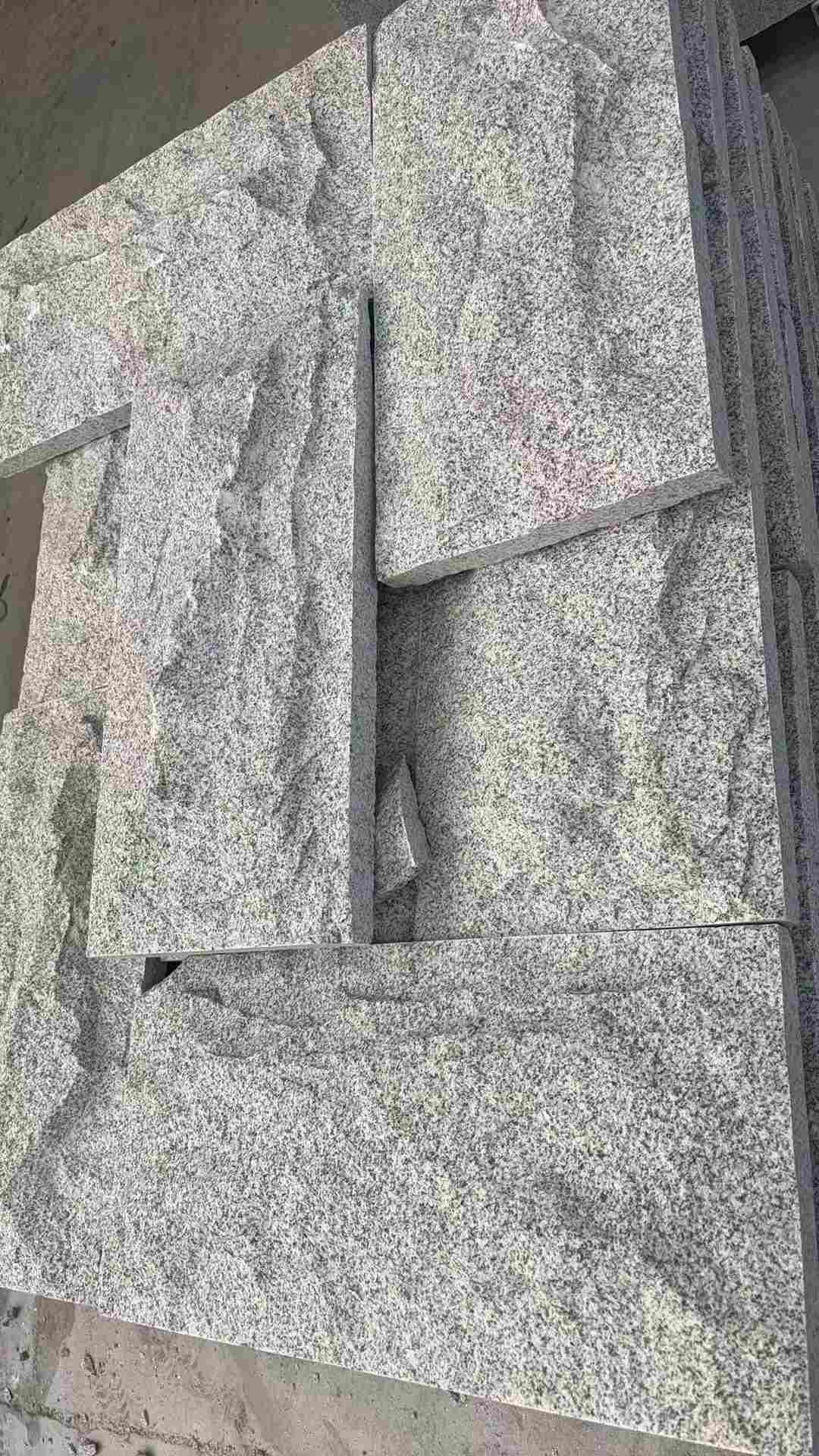 阳江 芝麻白自然面花岗岩成品板