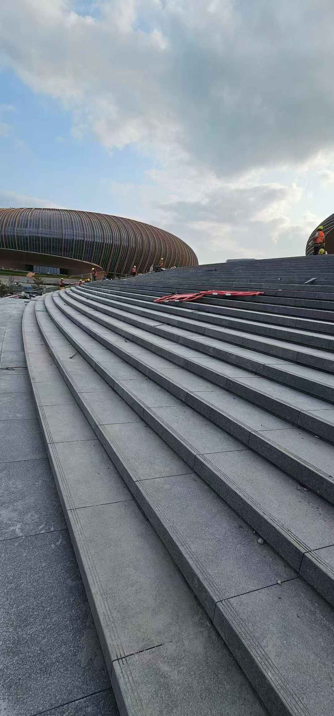 阳江 弧形整石台阶铺装效果图