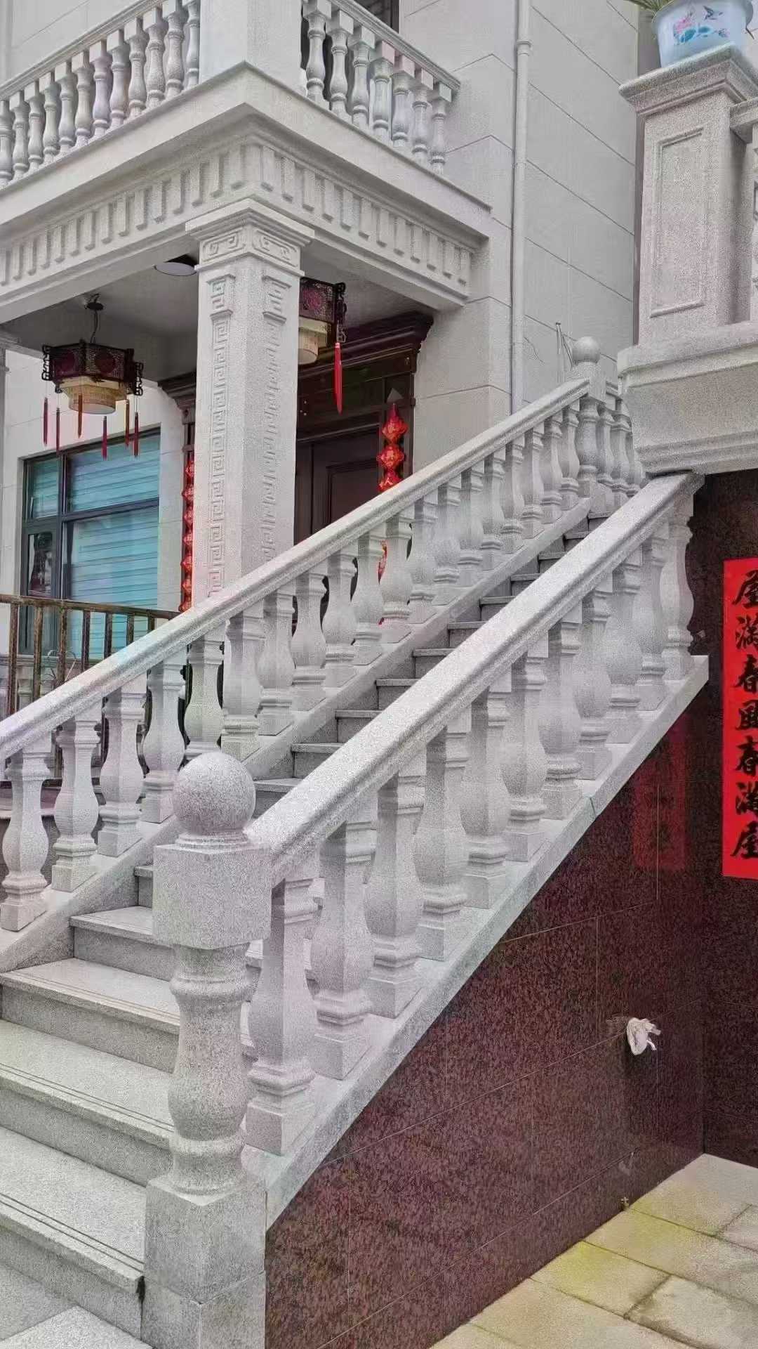 阳江 天然石材 阳台庭院护栏、栏杆